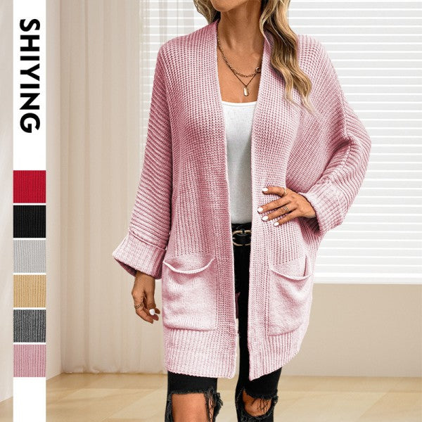 Oversized Fold Over Sleeve Open Front Cardigan Shop Style & More | Fresh Looks, Everyday Deals & Free Shipping