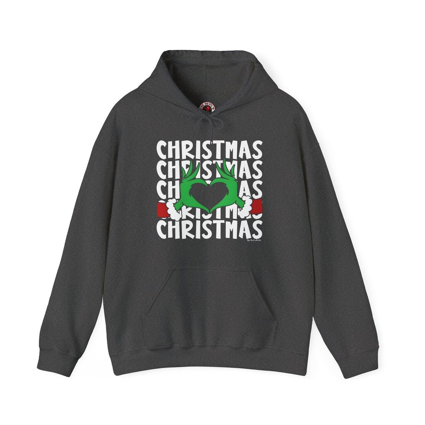 Christmas Heart Hooded Sweatshirt The Devil's Pickle