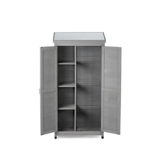 Outdoor Lockers  Metal Tops, Garden Storage Sheds, Outdoor Wood High Canopy For Patio Patio Terraces New Era Fashion LLc