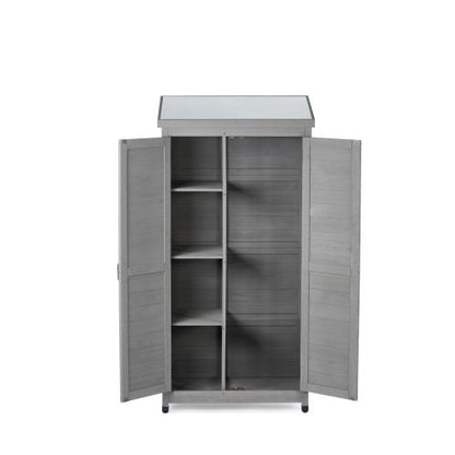 Outdoor Lockers  Metal Tops, Garden Storage Sheds, Outdoor Wood High Canopy For Patio Patio Terraces New Era Fashion LLc