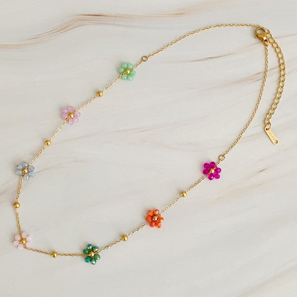 Flower Field Romance Beaded Necklace Shop Style & More | Fresh Looks, Everyday Deals & Free Shipping