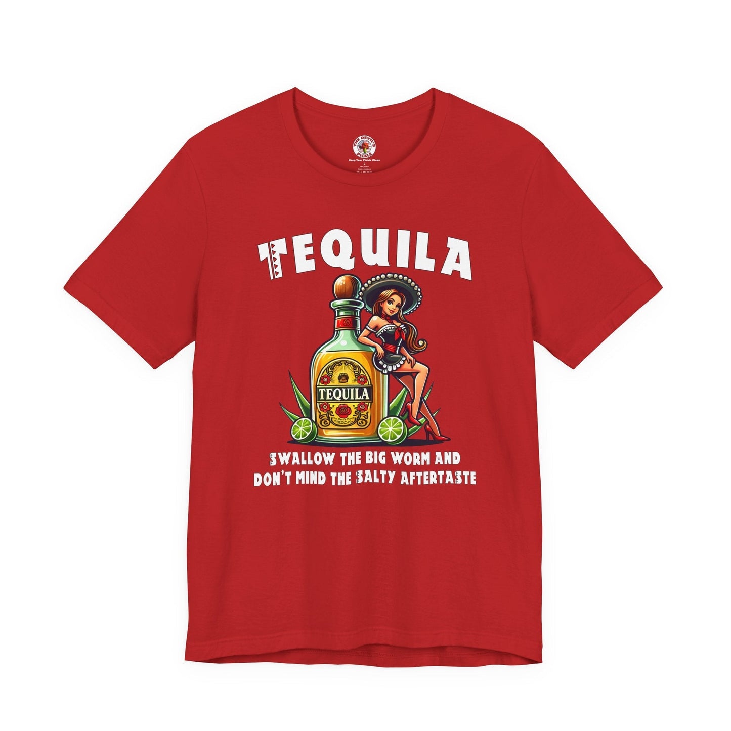 Tequila Swallow The Big Worm T-Shirt The Devil's Pickle
