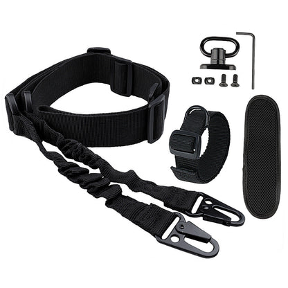 Ordinary Double Point Rope Suit CS Nylon Tactical Strap Cross Body Nylon Tactical Gun Rope