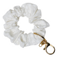 White Stars Scrunchie Key Chain Emily Anne Designs LLC