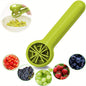 PANCERKA Portable Fruit Cutter - No Blade, Easy Grip Handle, Ergonomic Design for Safe Slicing, Dishwasher Safe, Ideal for Grapes, Cherries, Tomatoes, Strawberries, and Small Fruits, Fruit Slicing Tool | Ergonomic Handle | Du NovaCart