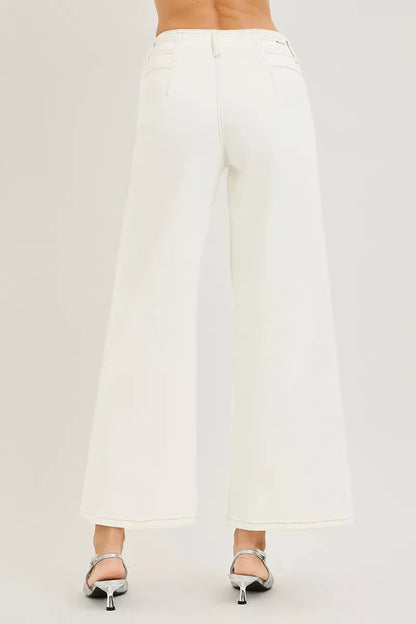 RISEN High Rise Ankle Wide Pants Montret