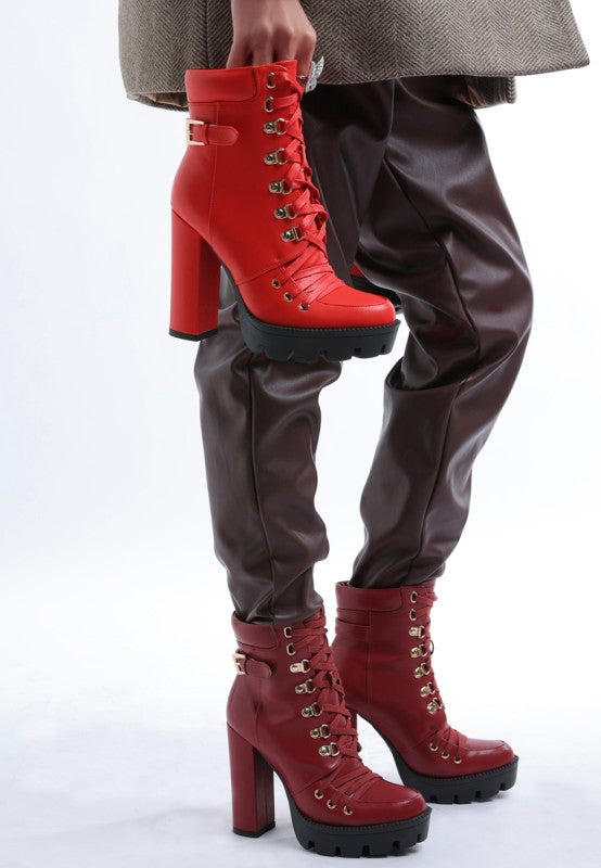 Willow Combat Boot See size chart under “more details” The Fashion Celestial