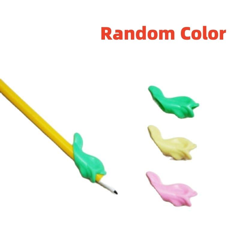 2/4Pcs Children Writing Pencil Pen Holder Student Learning Practice Silicone Pencil Grips for Kid Handwriting Posture Correction Children Pencil Holder Pen Writing Aid Grip Posture Correction Tool Writing Aid to Improve Handwriting for Kids Stevvex
