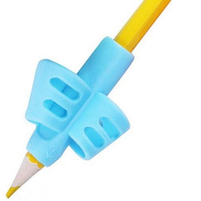 2/4Pcs Children Writing Pencil Pen Holder Student Learning Practice Silicone Pencil Grips for Kid Handwriting Posture Correction Children Pencil Holder Pen Writing Aid Grip Posture Correction Tool Writing Aid to Improve Handwriting for Kids Stevvex