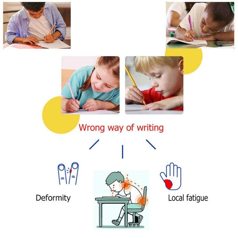 2/4Pcs Children Writing Pencil Pen Holder Student Learning Practice Silicone Pencil Grips for Kid Handwriting Posture Correction Children Pencil Holder Pen Writing Aid Grip Posture Correction Tool Writing Aid to Improve Handwriting for Kids Stevvex