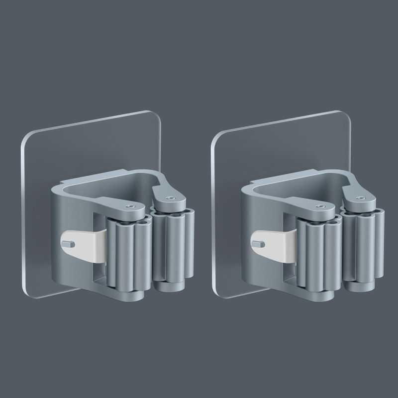 2/4PCS Home Storage Rack Bathroom Suction Hanging Pipe Traceless Hooks Wall Mounted Mop Organizer Holder Waterproof Broom Hanger Storage Rack Bathroom Suction Hanging Pipe Traceless Hooks Wall Mounted Mop Organizer Holder Stevvex