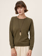 100% Extra-Fine Merino Wool Essential Crew Neck Knit Sweater BRIDGET