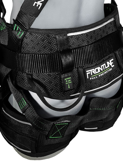 Frontline 250CTB Elite Construction Harness Aluminum Hardware and Suspension Trauma Straps M/L VM Hardware