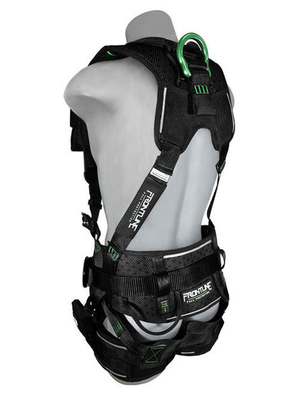 Frontline 250CTB Elite Construction Harness Aluminum Hardware and Suspension Trauma Straps M/L VM Hardware