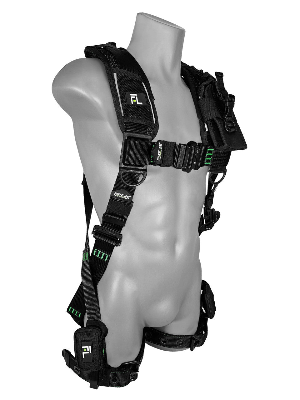 Frontline 250VTB Elite Vest Style Harness with Aluminum Hardware and Suspension Trauma Straps M/L VM Hardware