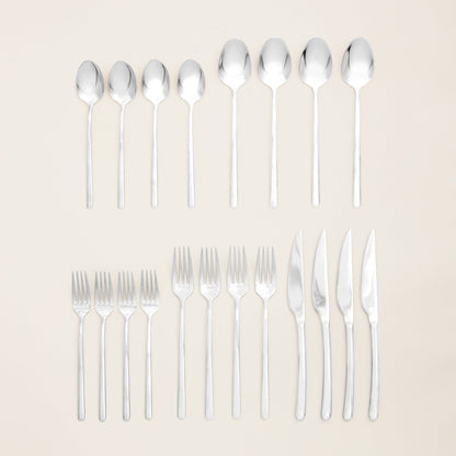 Emilia Mirror 20-Piece Flatware Set Italic