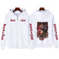Printed Zipper Sweater Unisex Hoodie Coat FitiqueFit