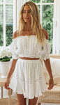Two-Piece Lace Short and Skirt Set | Country Girl Festival & Rodeo Outfit Country in My Heart
