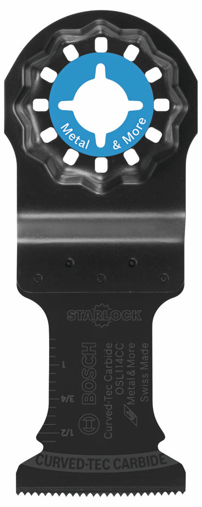 BOSCH OSL114CC 1-1/4 In. Starlock® Oscillating Multi-Tool Curved-Tec Carbide Extreme Plunge Blade VM Hardware