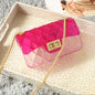 Ins super fire transparent mini bag female summer new jelly chain bag gradient wild Messenger bag See size chart under “more details” The Fashion Celestial