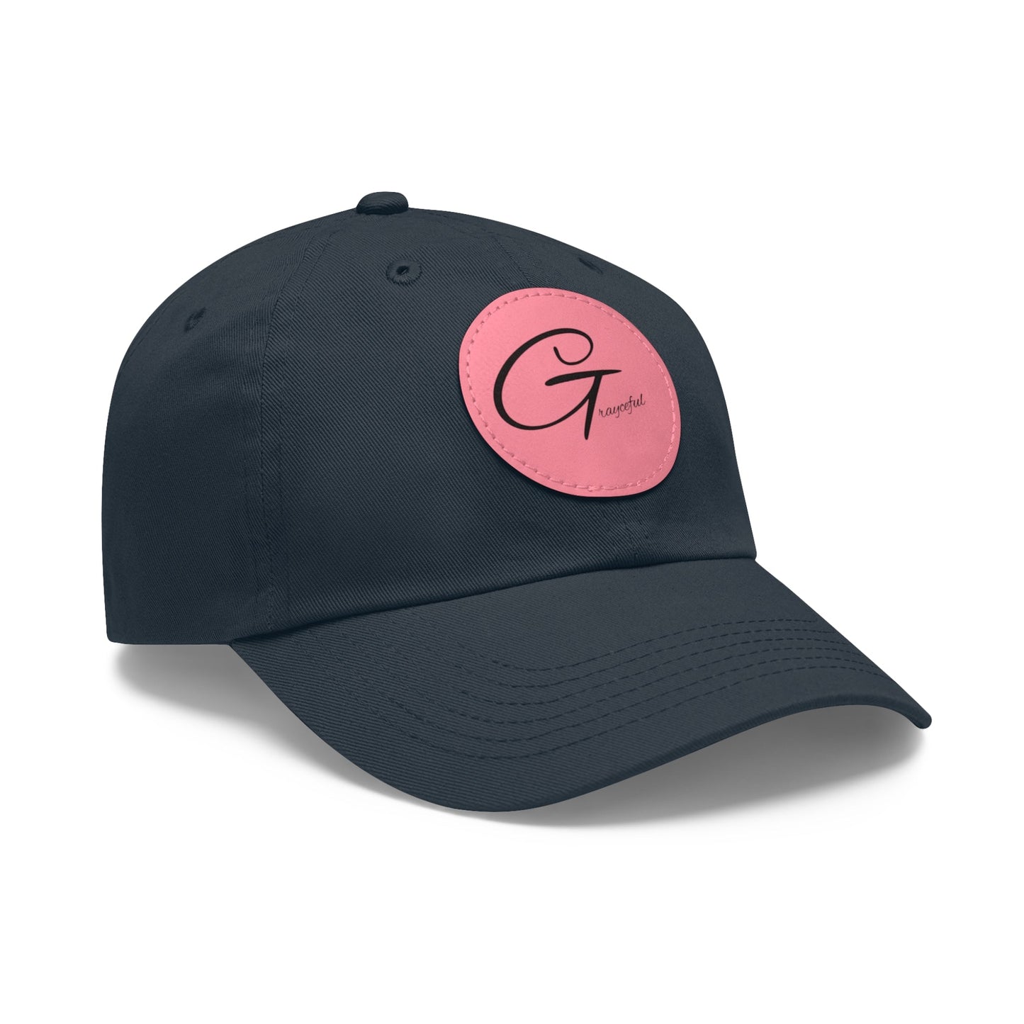 Hat with Leather Patch (Round) Grayceful LLC