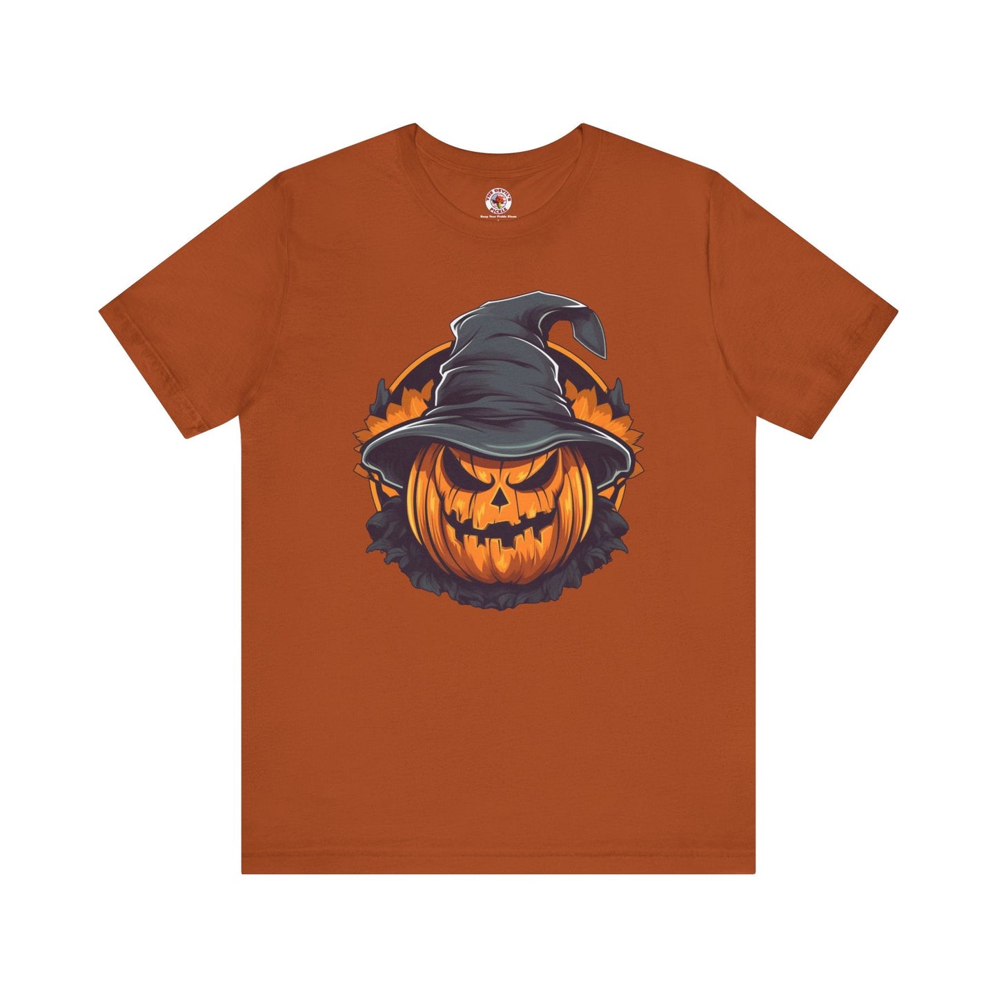 Scary Witch Pumpkin Halloween T-Shirt The Devil's Pickle