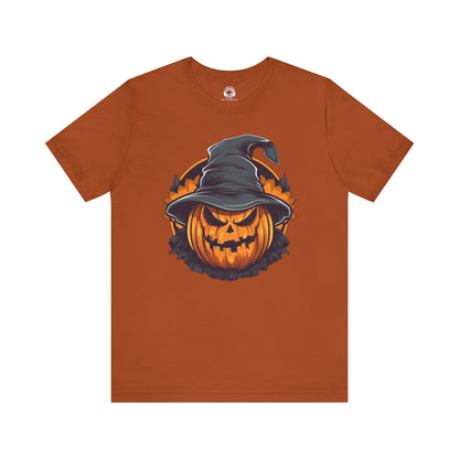 Scary Witch Pumpkin Halloween T-Shirt The Devil's Pickle