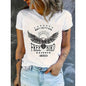 Woman Free Bird Shirt Eagle Graphic Tees FitiqueFit