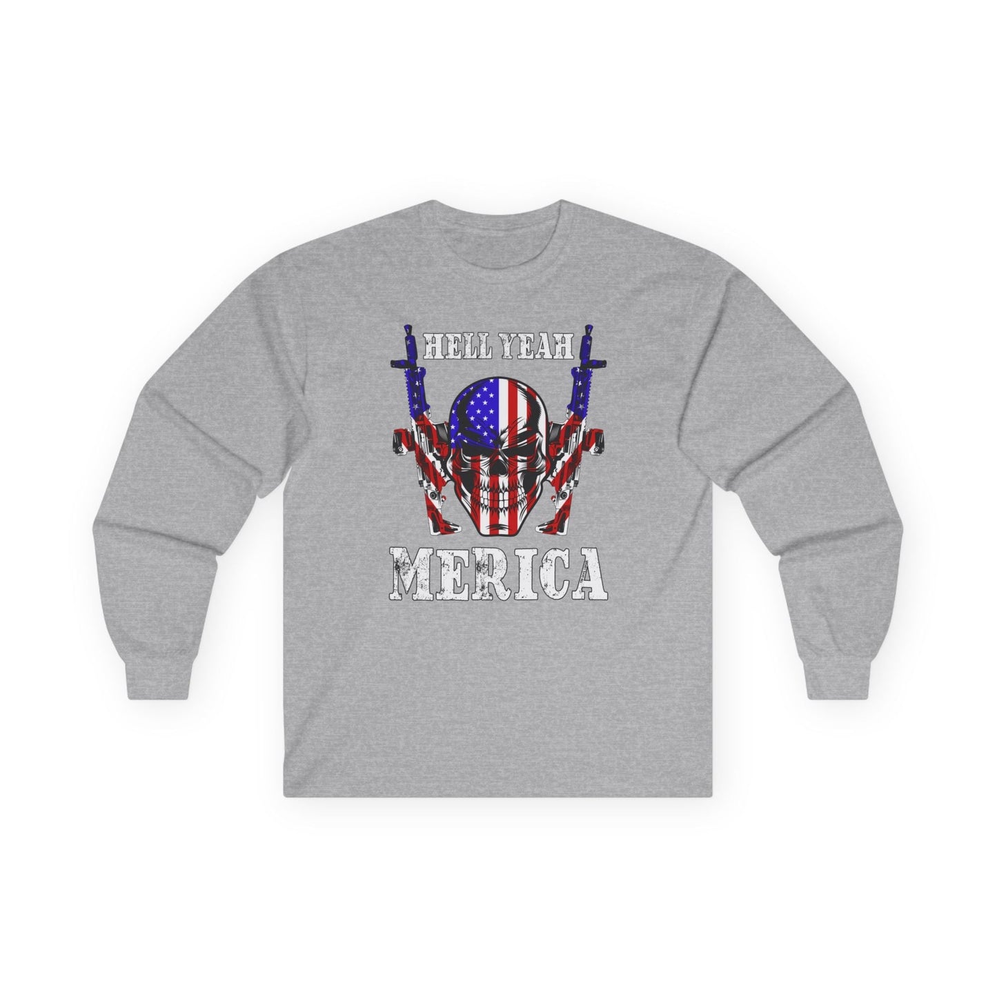 Hell Yeah Merica Long Sleeve Tee The Devil's Pickle