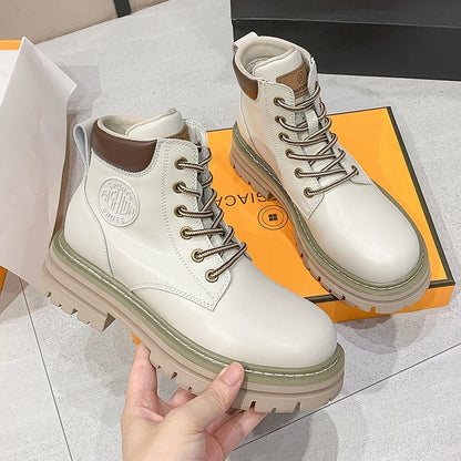 Women’s Genuine Leather Martin Boots FitiqueFit