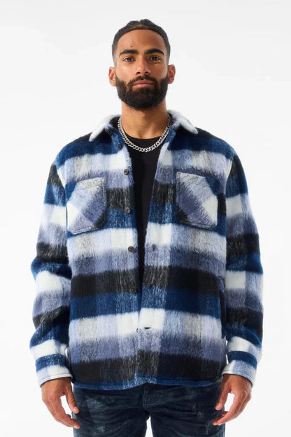 Jordan Craig See You In Paradise Sherpa Jacket - Blue Denim Exchange