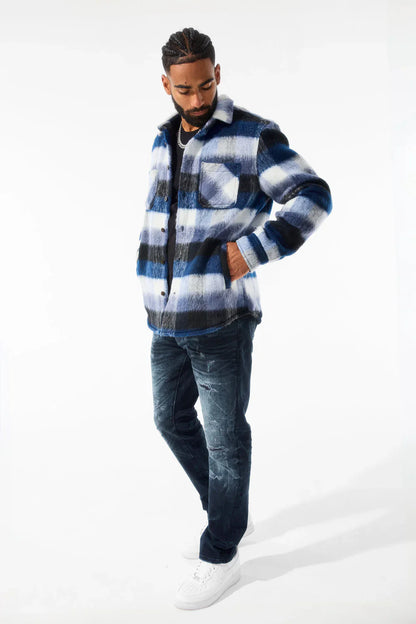 Jordan Craig See You In Paradise Sherpa Jacket - Blue Denim Exchange