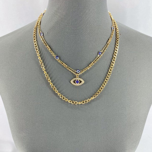 Multi Layered Chain Necklace Evil Eye Pendant Shop Style & More | Fresh Looks, Everyday Deals & Free Shipping