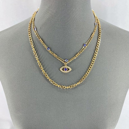 Multi Layered Chain Necklace Evil Eye Pendant Shop Style & More | Fresh Looks, Everyday Deals & Free Shipping