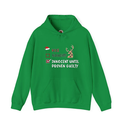 Innocent Until Proven Guilty Hooded Sweatshirt The Devil's Pickle