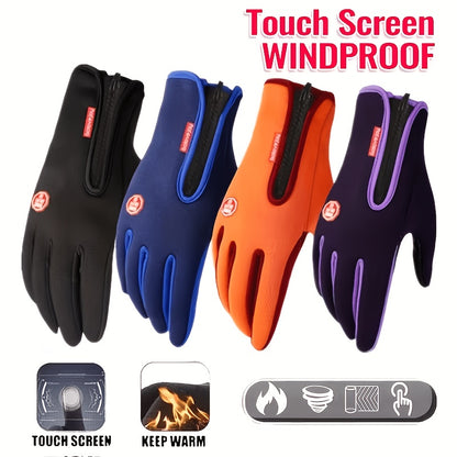 Men'S and Women'S Outdoor Touchscreen Windproof Gloves - Full-Finger Design, Warm-Keeping, Gloves for Cold Weather, Winter Gloves|Stylish Glove Design|Warm Gloves NovaCart
