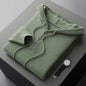 Men's American-style Warm High-grade Button Hoodie Sweater Grayceful LLC