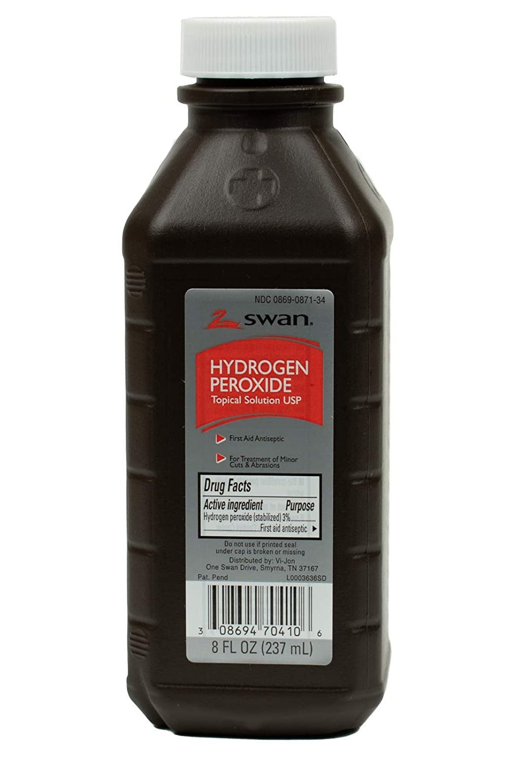 Hydrogen peroxide, 3% 8 oz. quakekits.com
