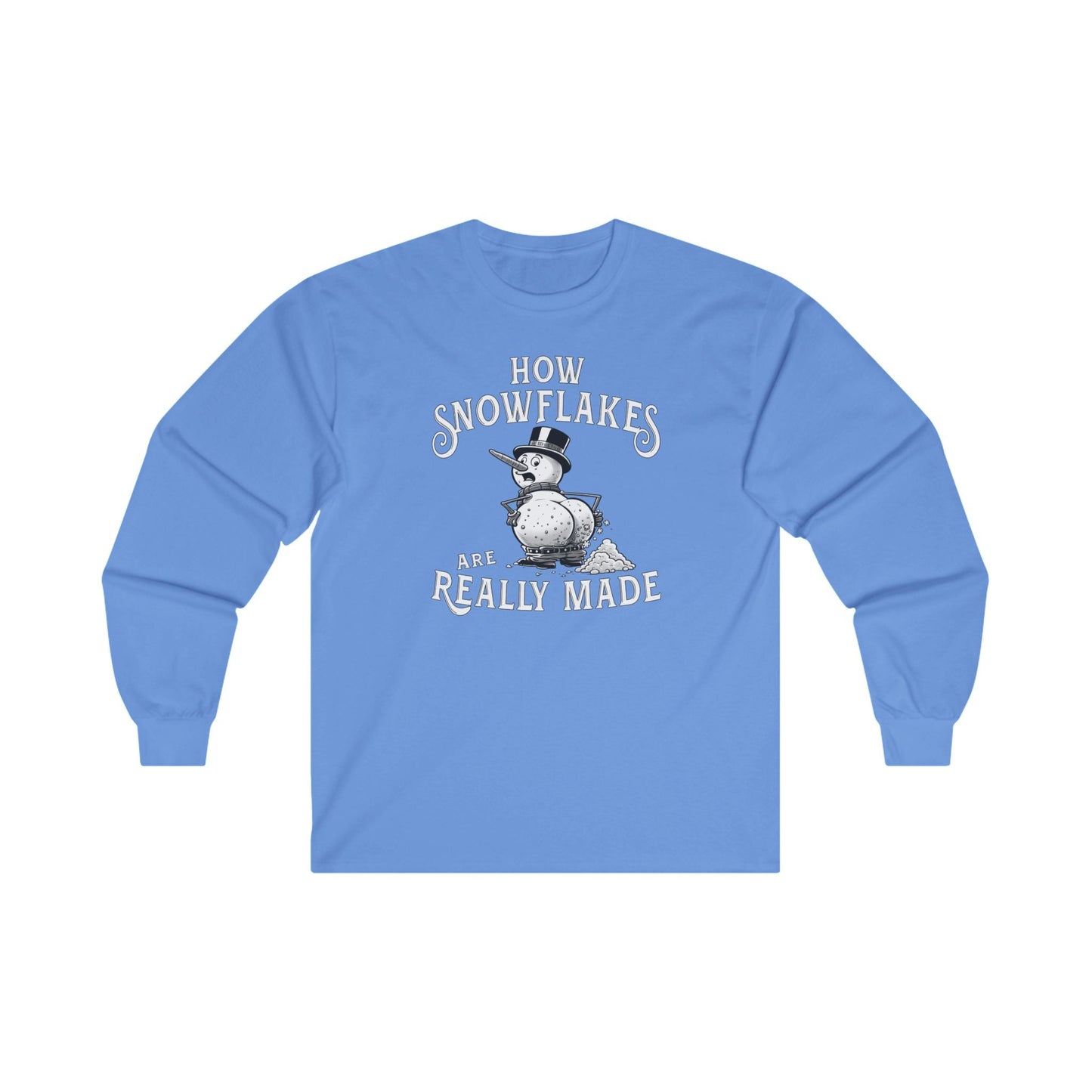 How Snowflakes Are Really Made Long Sleeve Tee The Devil's Pickle