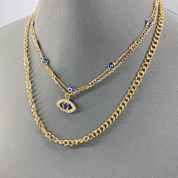 Multi Layered Chain Necklace Evil Eye Pendant Shop Style & More | Fresh Looks, Everyday Deals & Free Shipping