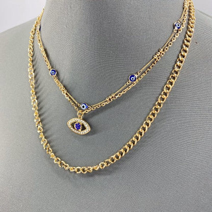 Multi Layered Chain Necklace Evil Eye Pendant Shop Style & More | Fresh Looks, Everyday Deals & Free Shipping