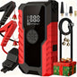 Portable 12V Car Jump Starter, Battery Charger, Air Pump (LED Display)