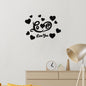 Cross-border Export Love Mirror Acrylic Wall Sticker for Bedroom and Living Room Decor
