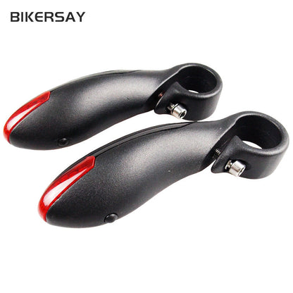 Mountain Bike Steering Handlebar Light LED With Light Auxiliary Handlebar Horn Handle Cover Safety Warning Bicycle Equipment Accessories