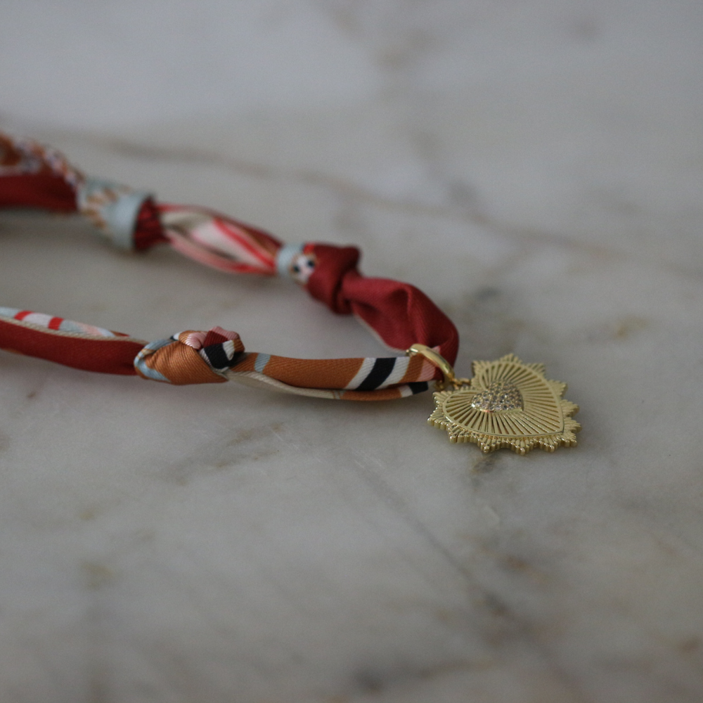 Sunheart Scarf Necklace Deep South Originals