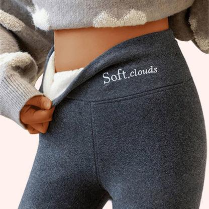 Women’s Fleece-Lined High-Waist Shark Leggings FitiqueFit