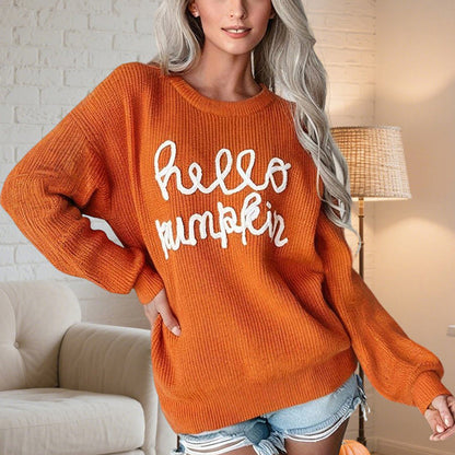 Women's Casual Round Neck Long Sleeve Pullover FitiqueFit