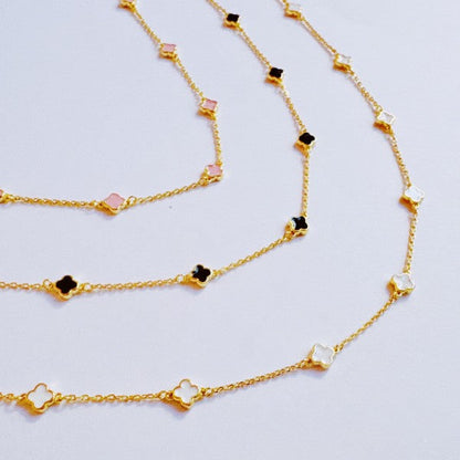 Petite Colored Clover Necklace Shop Style & More | Fresh Looks, Everyday Deals & Free Shipping