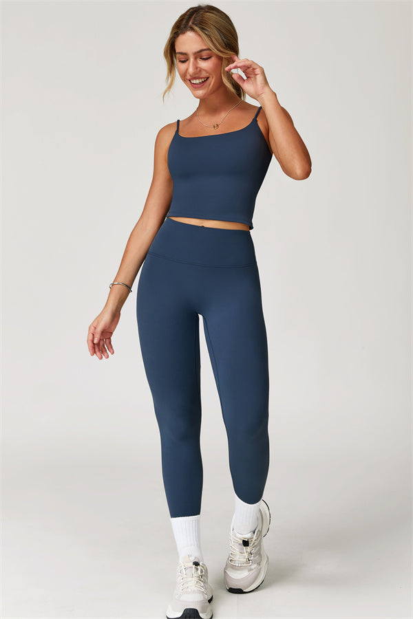 The Agile Crop Top Leggings 2-Piece Set Fitglutes Activewear Gymwear Sportswear & Workout Clothes
