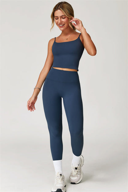 The Agile Crop Top Leggings 2-Piece Set Fitglutes Activewear Gymwear Sportswear & Workout Clothes